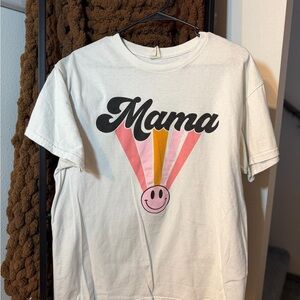 Altar'd State Mama Graphic T-Shirt - White, Pink, Orange